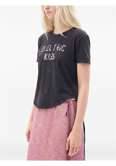 floor micro t-shirt woman black ANN DEMEULEMEESTER | B0013923 FA740098